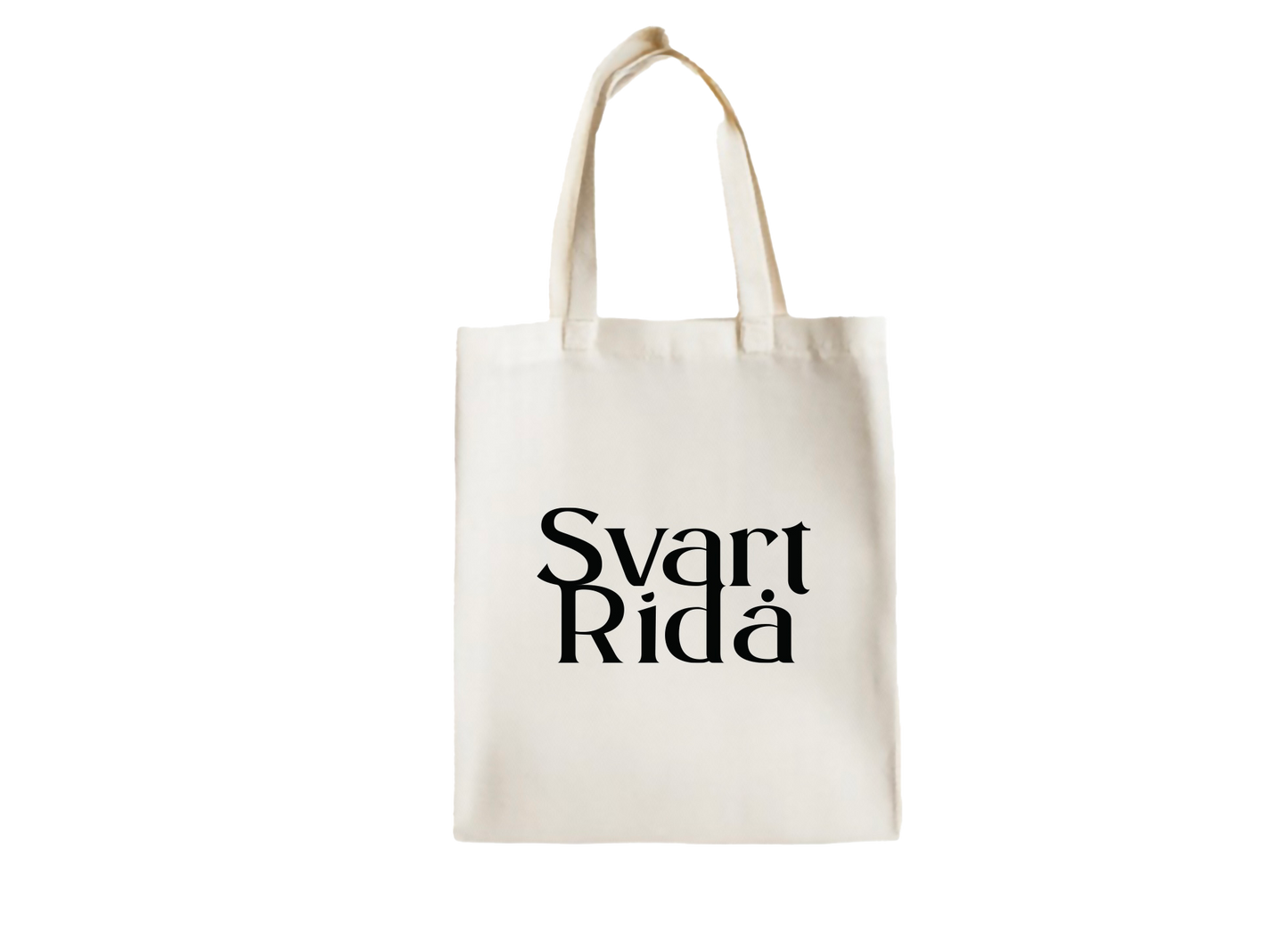Svart Ridå Tote Bag White