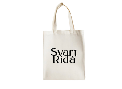 Svart Ridå Tote Bag White